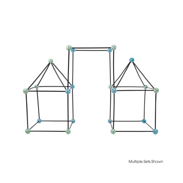 Toy Time Construction Fort Building Toy Set for Kids with 60 Pieces Build, Play Kit for Indoor/Outdoor Use 959429ZQZ - main